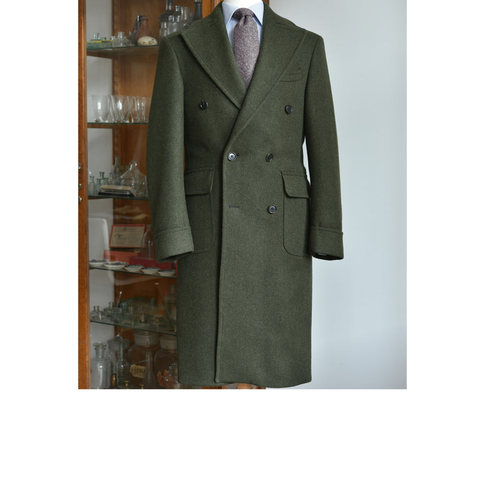 Amidé Hadelin | MTO | Loden Polo coat - green_full