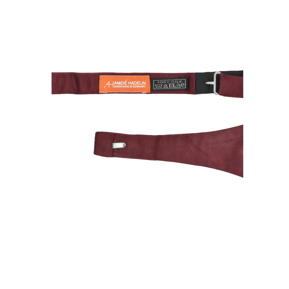 Orange Label | Self-tie silk bow tie, burgundy_fixtures