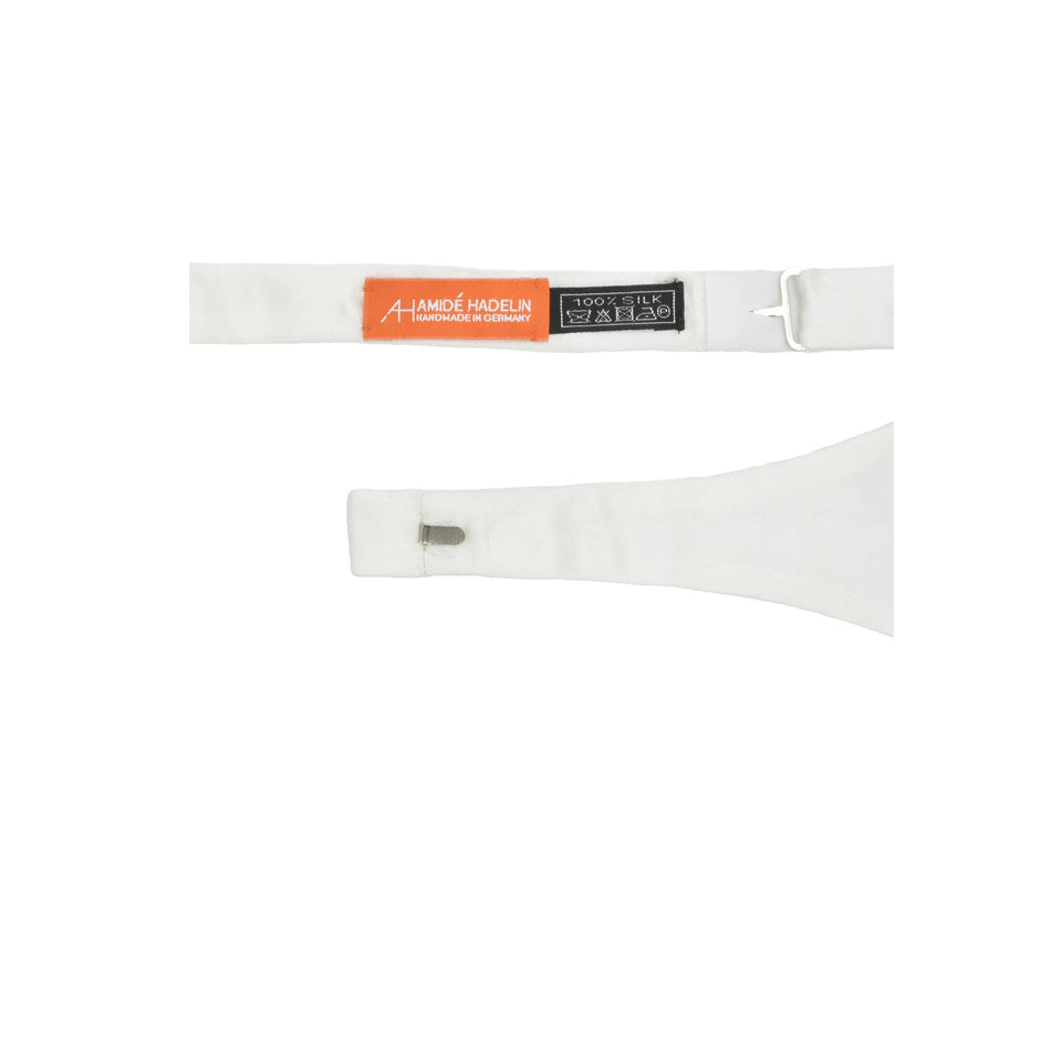 Orange Label | Self-tie silk bow tie, off white_fixtures