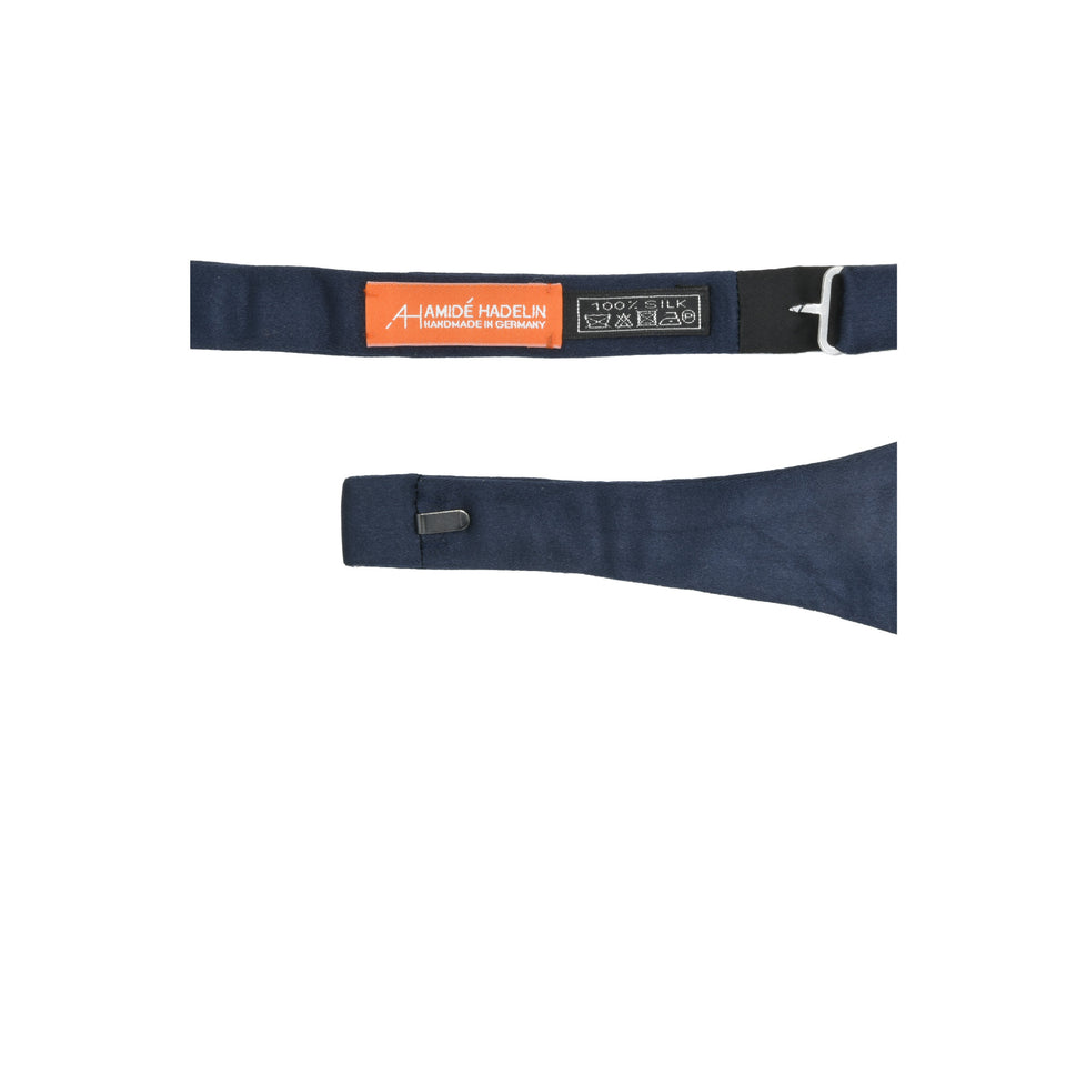 Orange Label | Self-tie silk bow tie, navy_fixtures
