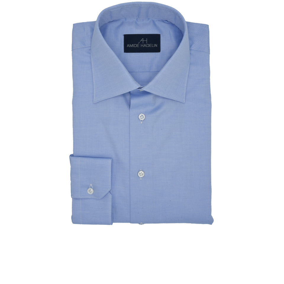 MTO fine twill shirt - medium blue