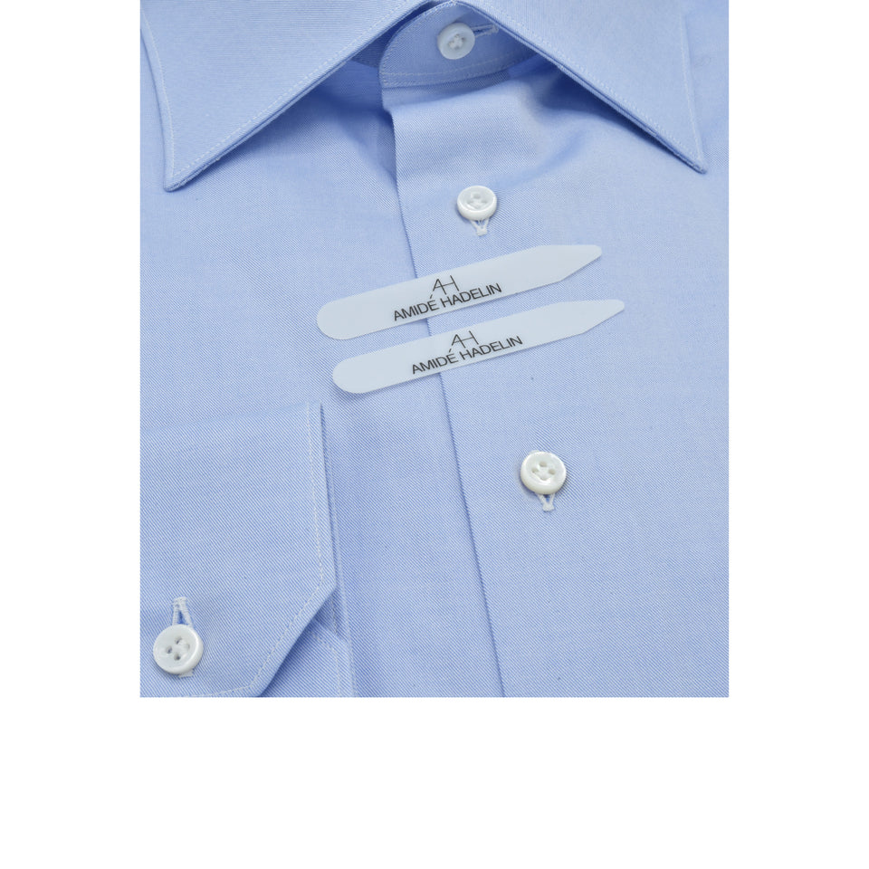 MTO fine twill shirt - medium blue