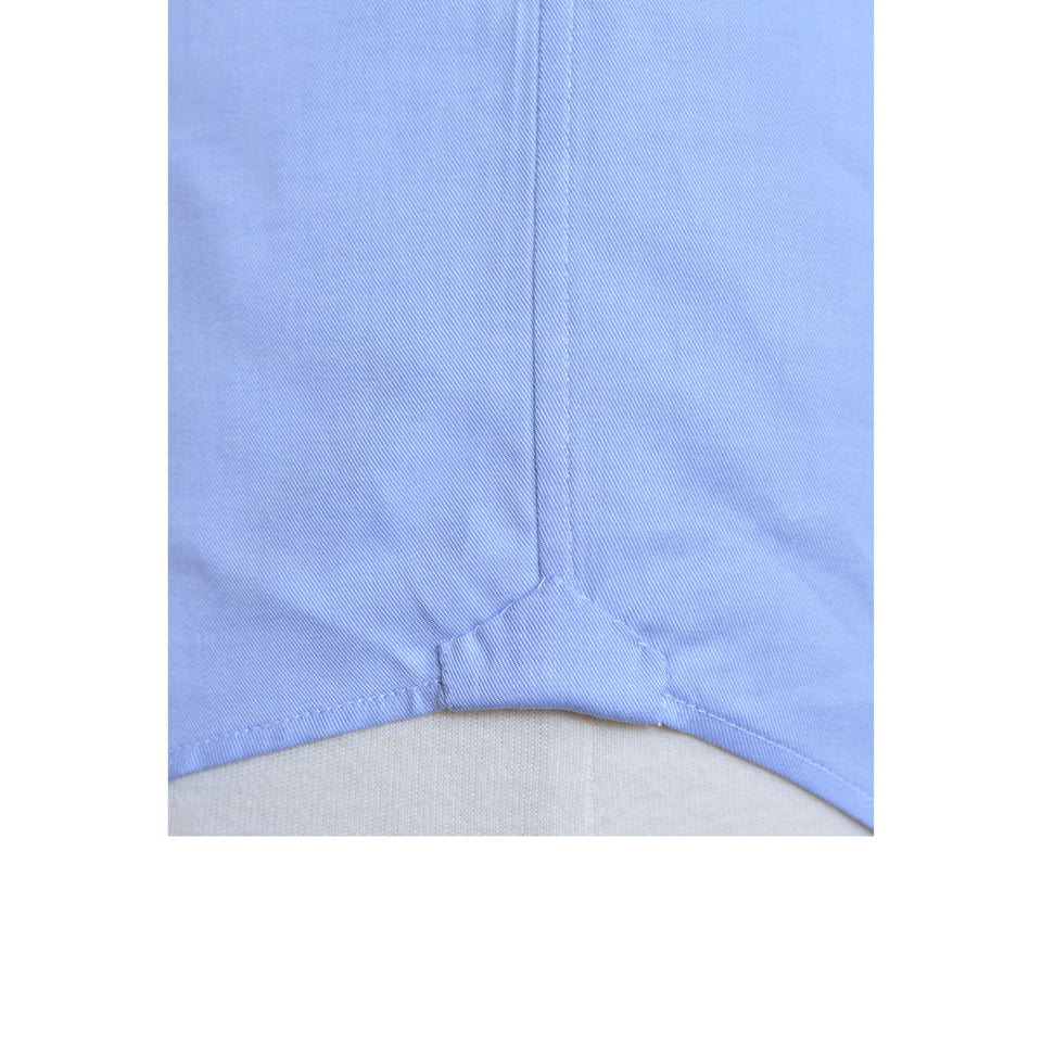 MTO fine twill shirt - medium blue