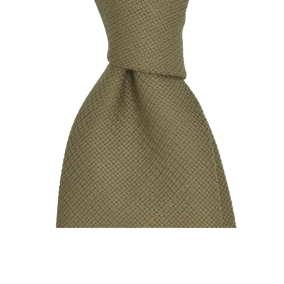 Amidé Hadelin | Fresco Mock Leno handmade Italian tie, olive_knot