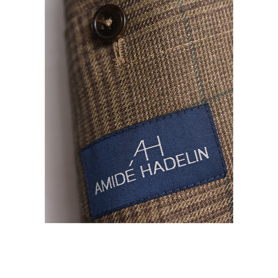MTO Maison Hellard linen safari jacket - brown