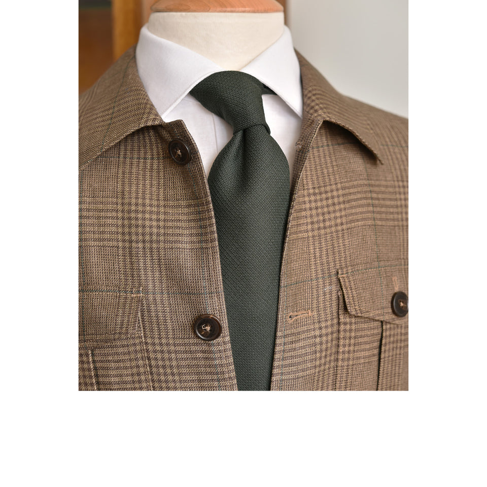 MTO Maison Hellard linen safari jacket - brown
