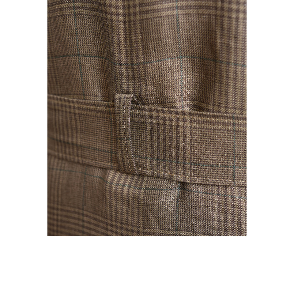 MTO Maison Hellard linen safari jacket - brown
