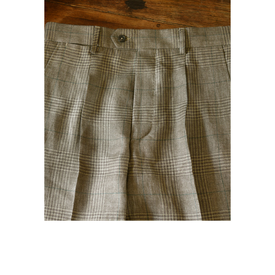 MTO | Maison Hellard linen high waisted trousers - brown