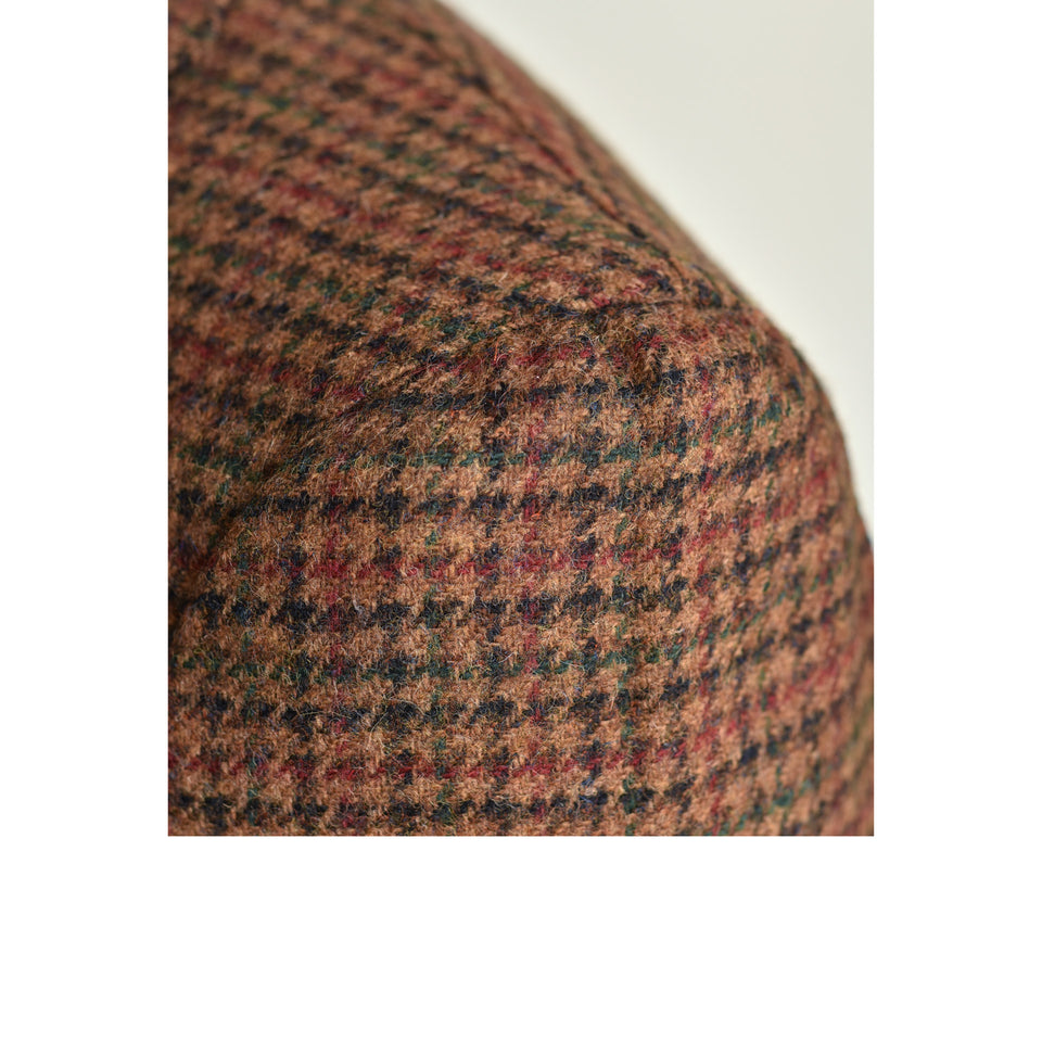 Amidé Hadelin | MTO | Abraham Moon houndstooth check hacking jacket - brown_spalla camicia