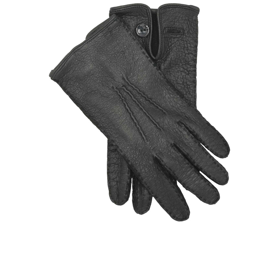 Amidé Hadelin | Peccary gloves, Black