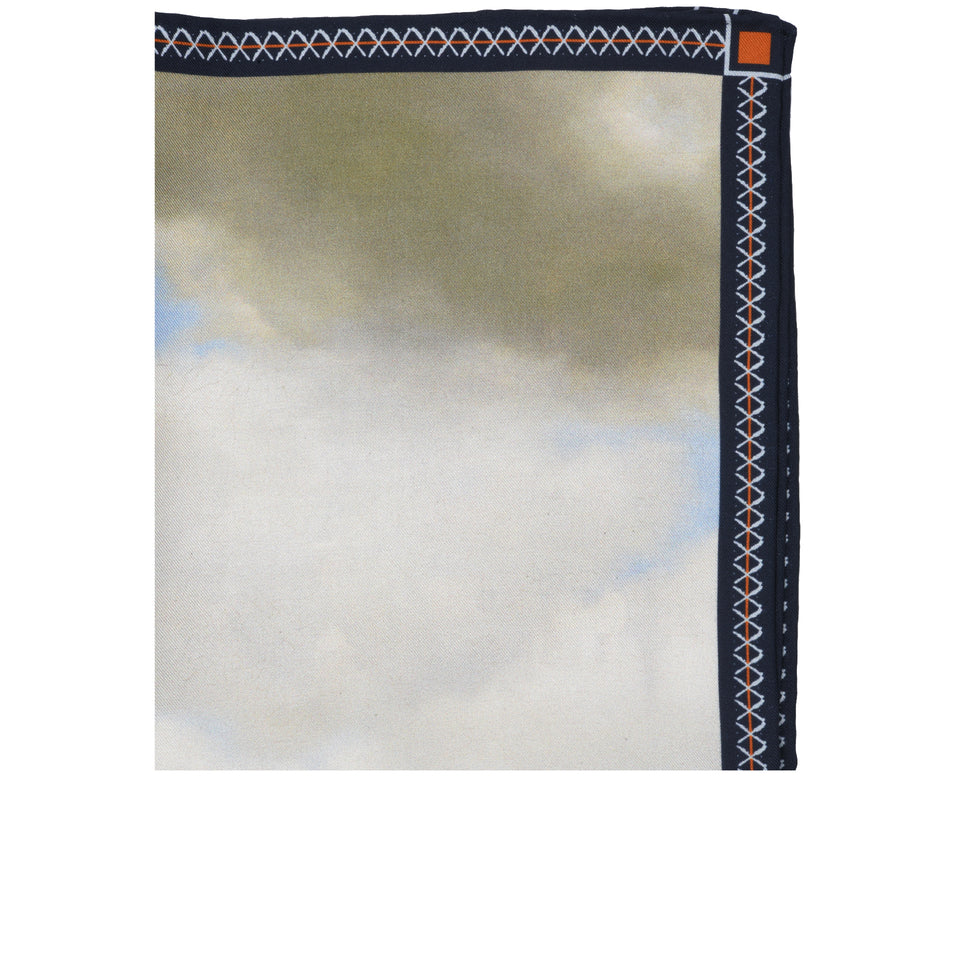 Amidé Hadelin | Johannes Vermeer pocket square 'View of Delft'