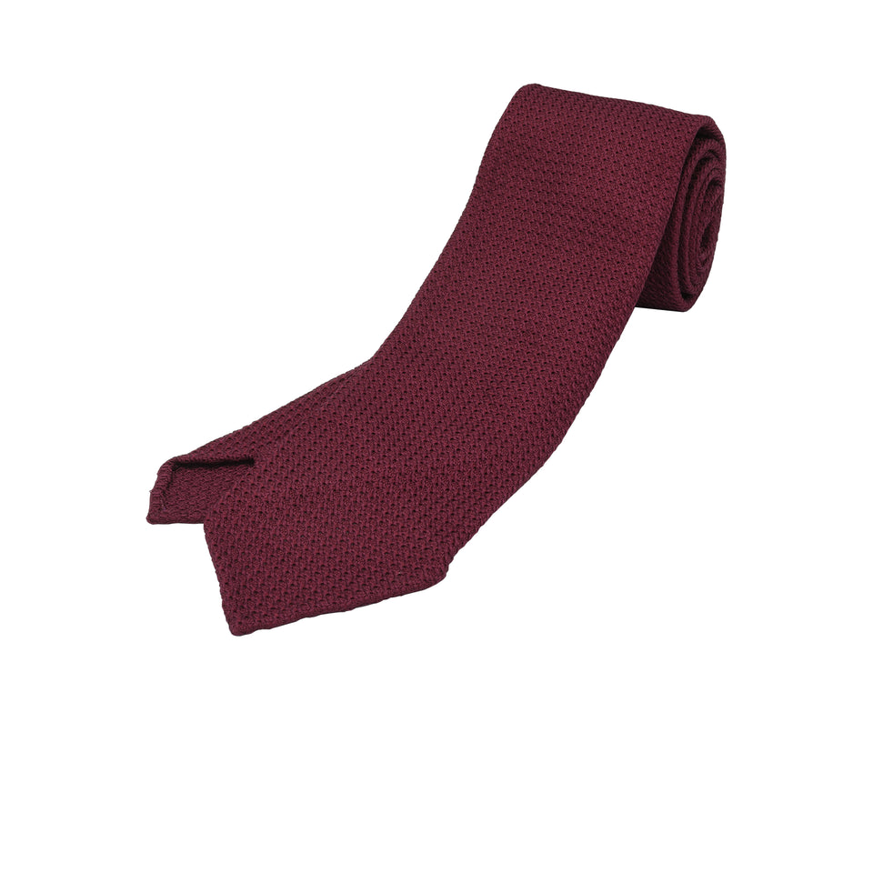 Orange Label | 'garza grossa' tie, burgundy_full