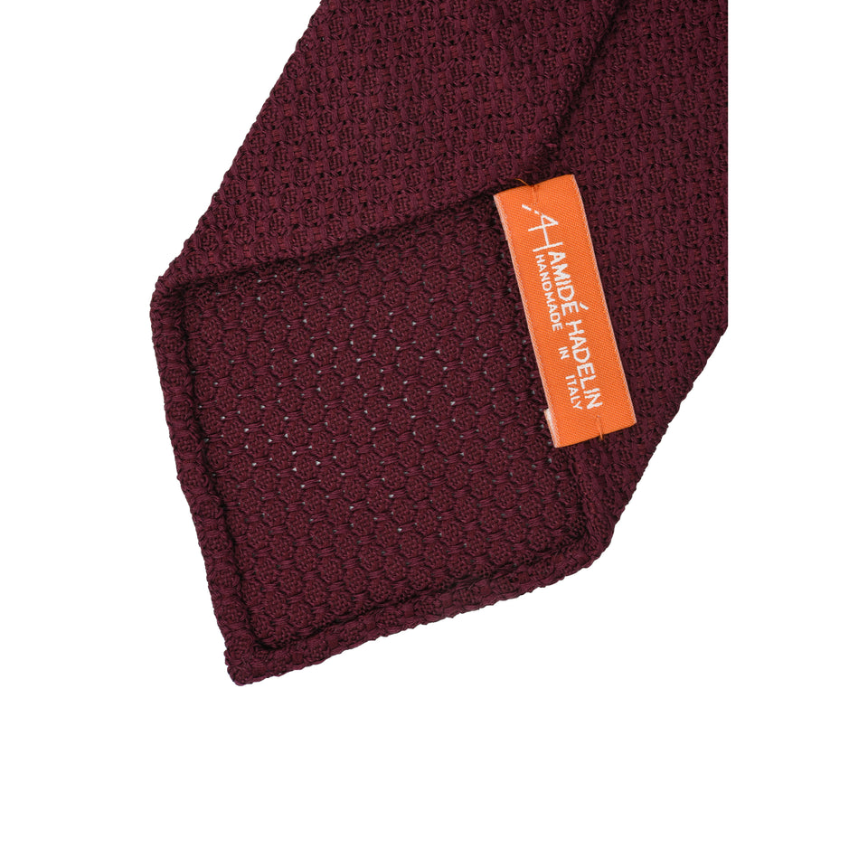 Orange Label | 'garza grossa' tie, burgundy_back