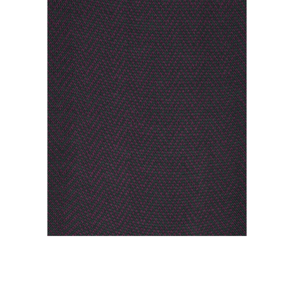 Amidé Hadelin | Knee high herringbone cotton socks - forest/violet_pattern
