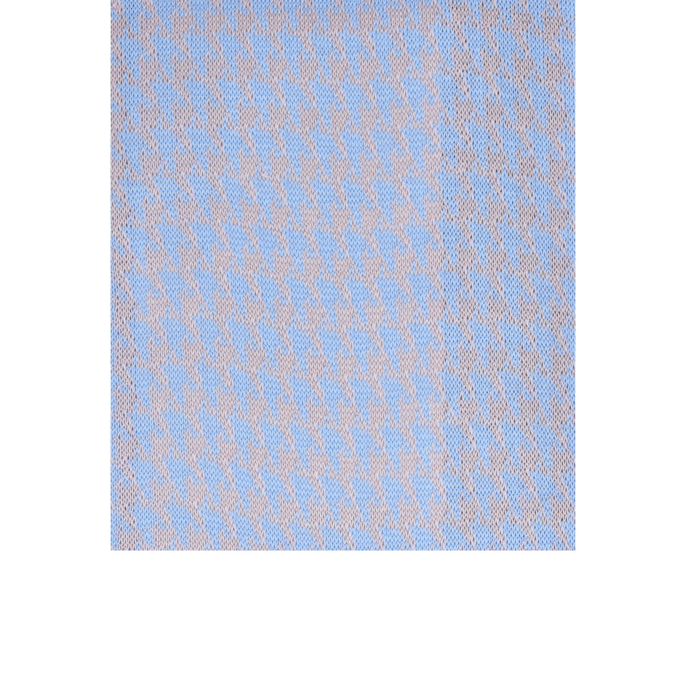 Amidé Hadelin | Knee high large herringbone cotton socks - pink/baby blue_pattern