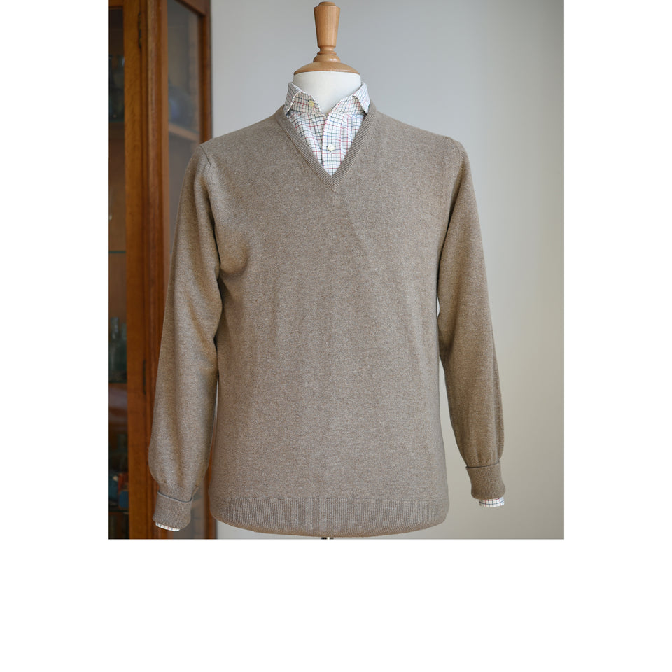 Super Geelong V-neck jumper - natural_styled