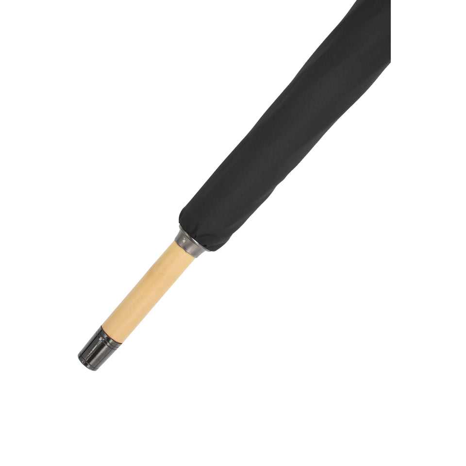 Amidé Hadelin | Hazelwood knob solid stick umbrella, black_tip