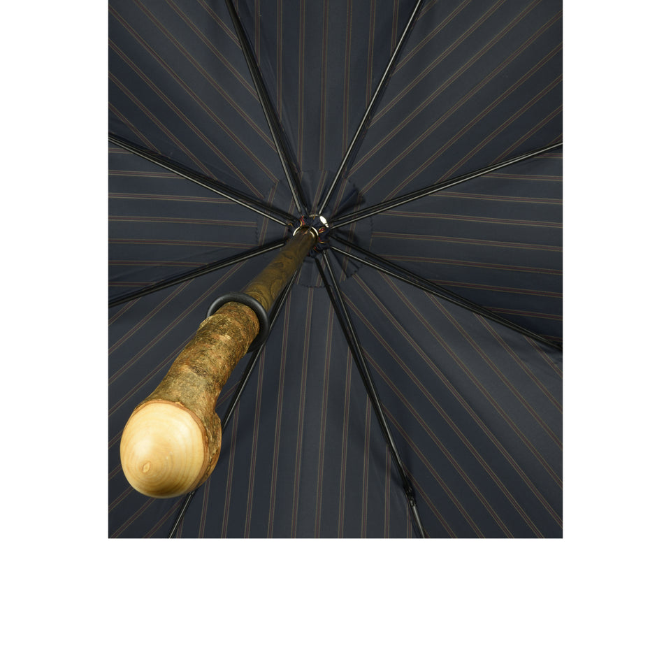 Amidé Hadelin | Ash knob solid stick umbrella, navy/yellow/red_canopy