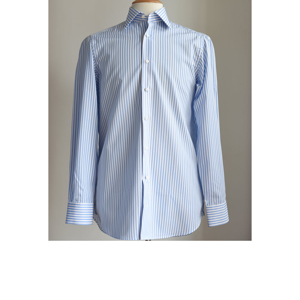 Orange Label medium bengal stripe shirt - blue_full shirt