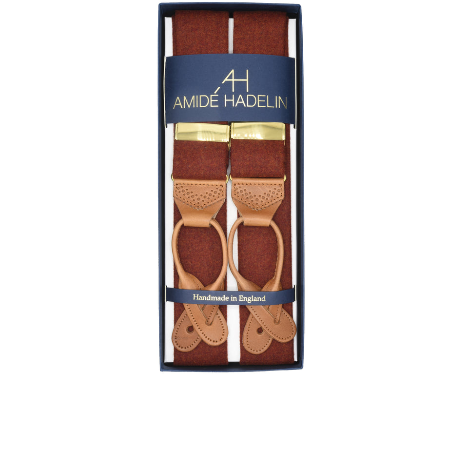 Amidé Hadelin | Loden braces - dark rust_full