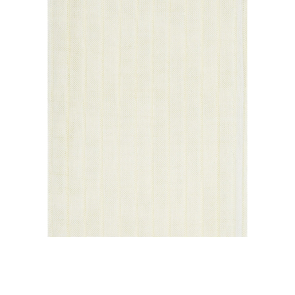 Amidé Hadelin | Knee high plain wool socks - cream_pattern