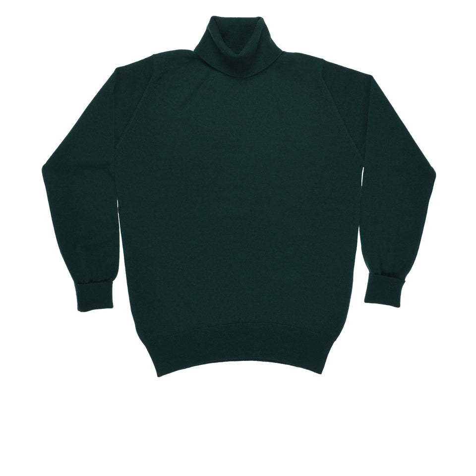 Amidé Hadelin | Cashmere roll neck jumper - dark green_full