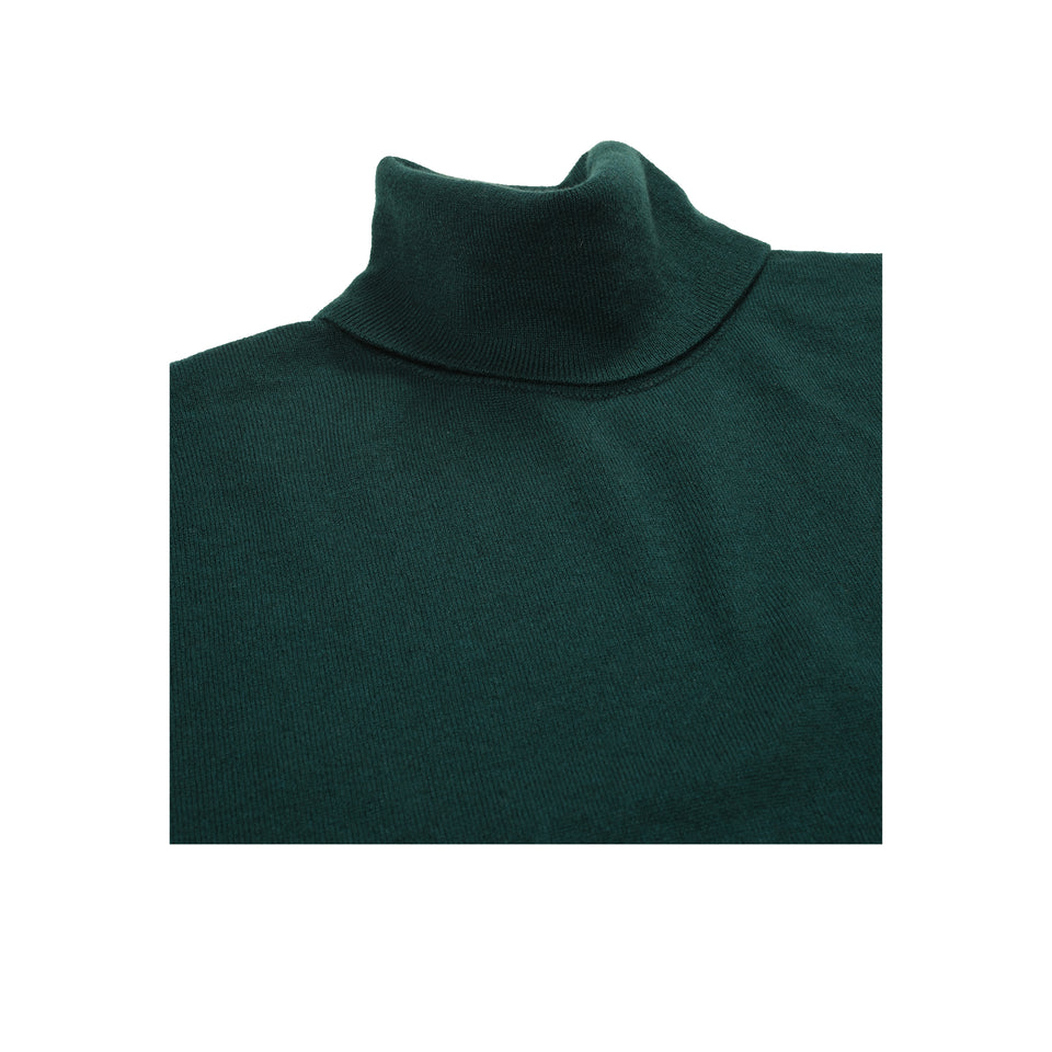 Amidé Hadelin | Cashmere roll neck jumper - dark green_roll