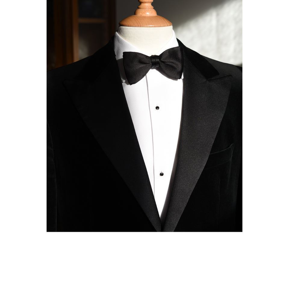 Orange Label | Self-tie silk bow tie, black_styled