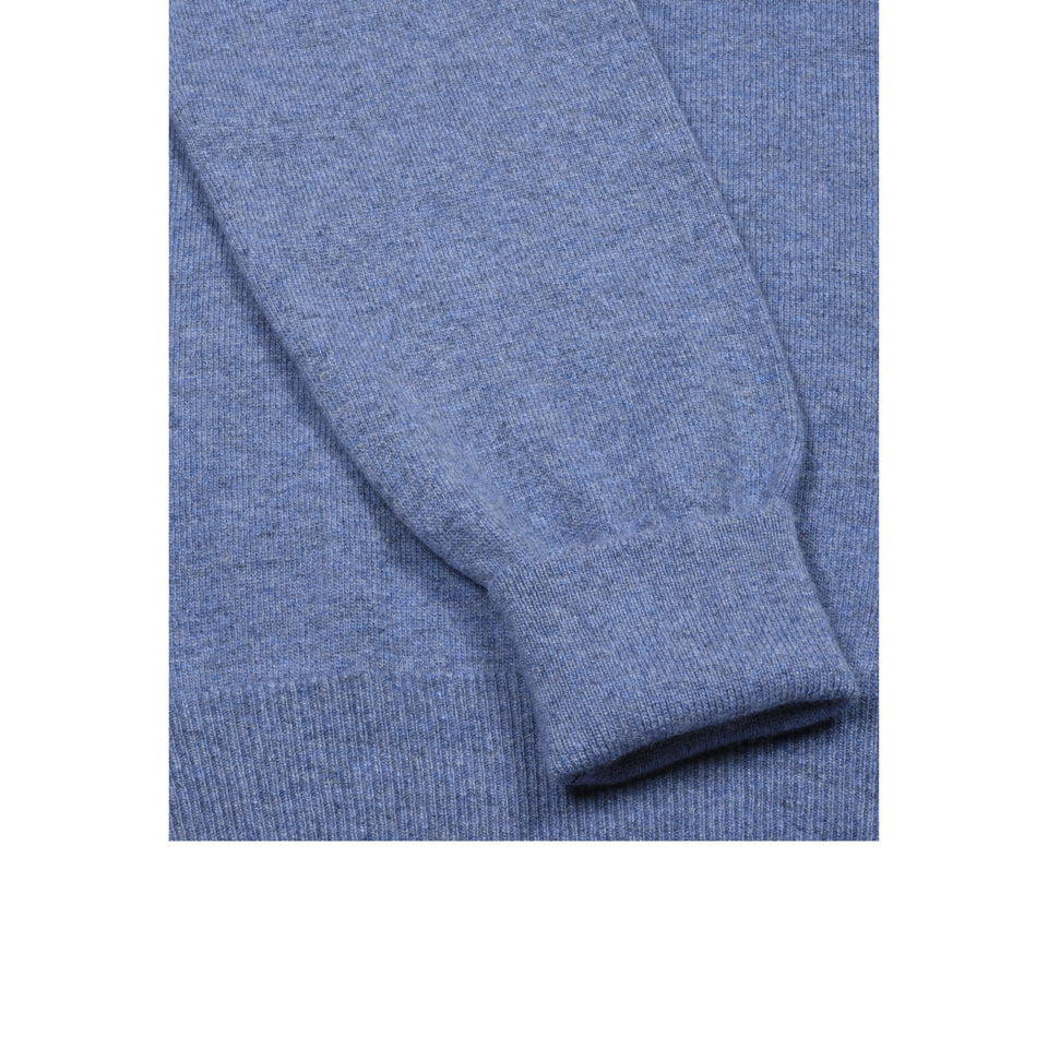 Super Geelong V-neck jumper - light blue_cuff