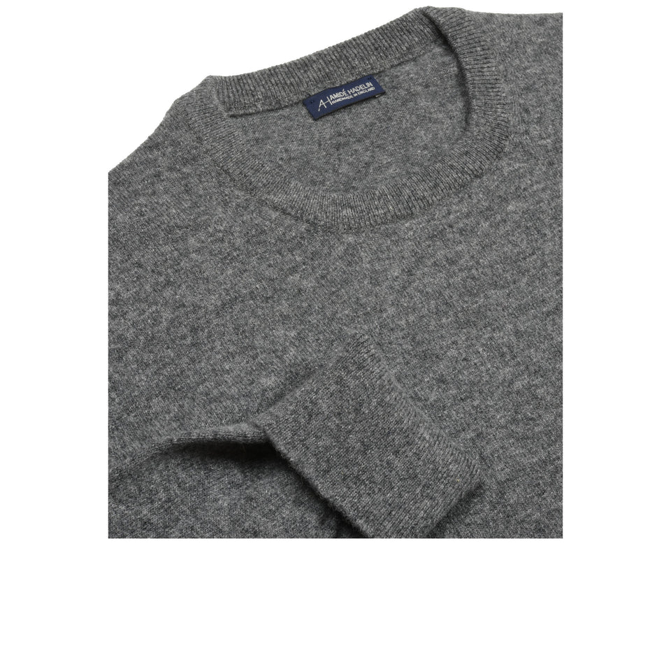 Super Geelong crew neck jumper - mid grey_neck