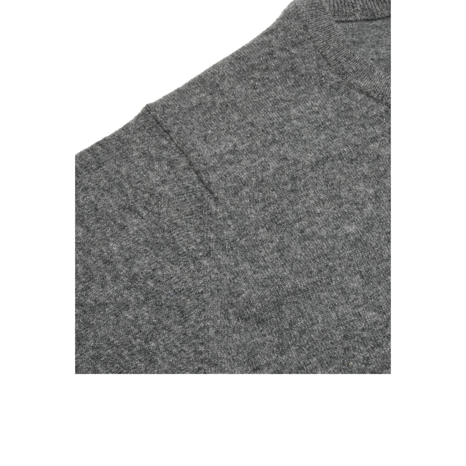 Super Geelong crew neck jumper - mid grey_shoulder