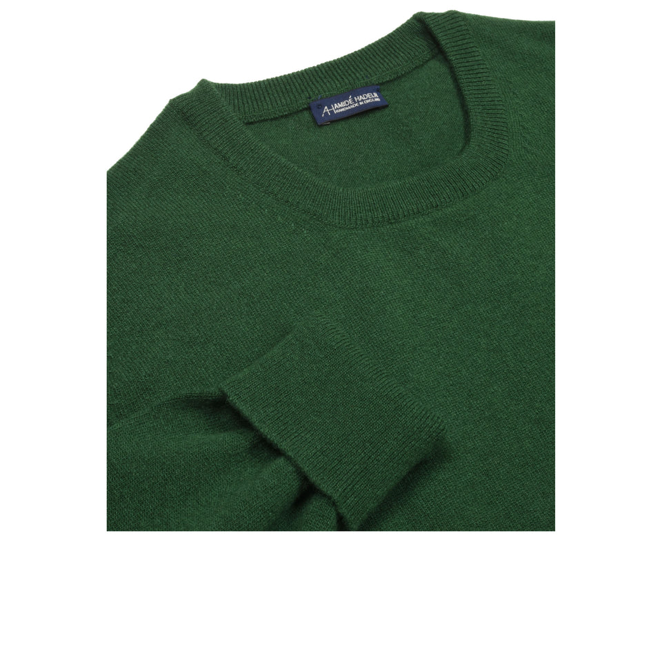 Super Geelong crew neck jumper - green_neck