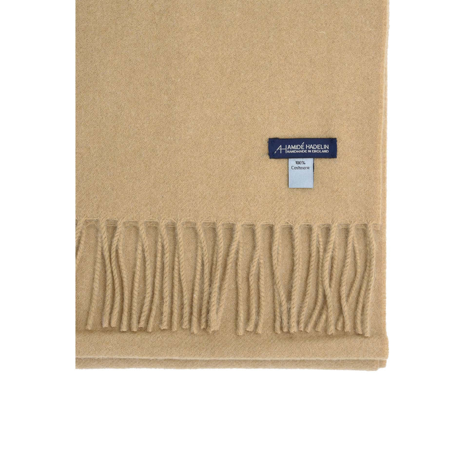 Amidé Hadelin | Cashmere scarf, camel_label