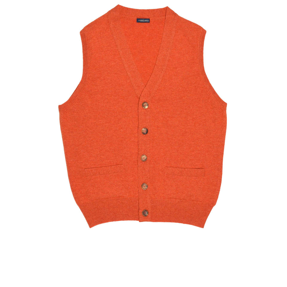 Super Geelong sleeveless cardigan - orange_full