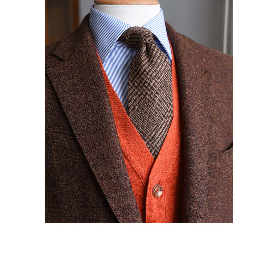 Super Geelong sleeveless cardigan - orange_styled