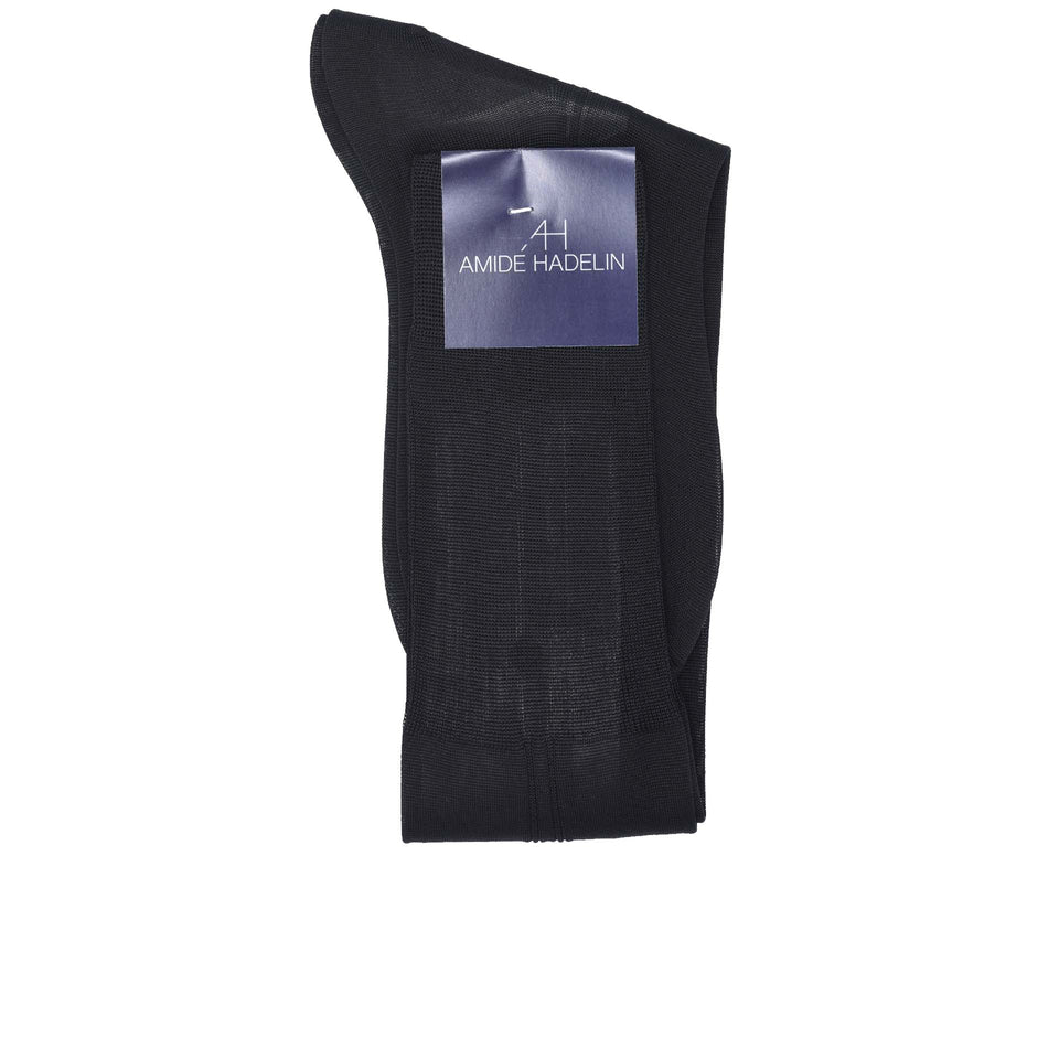 Amidé Hadelin | Knee high silk socks - black_label