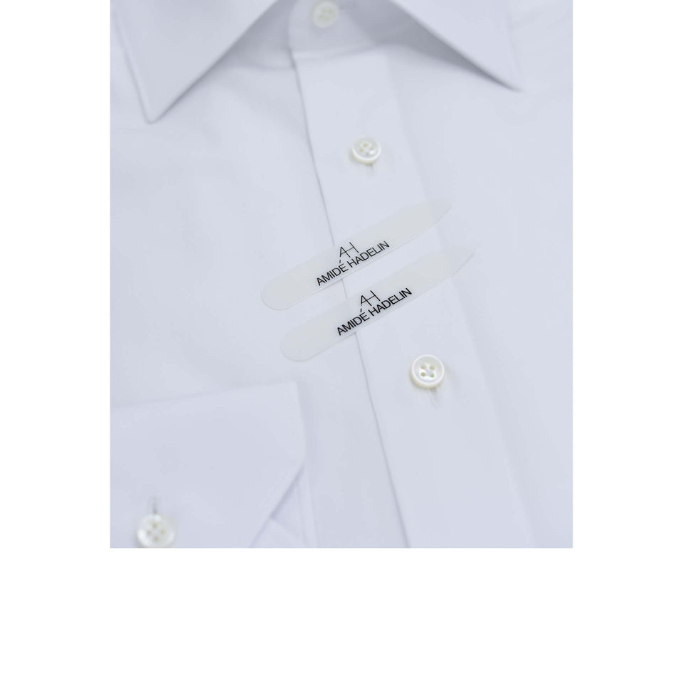Orange Label poplin shirt - white_collar stays