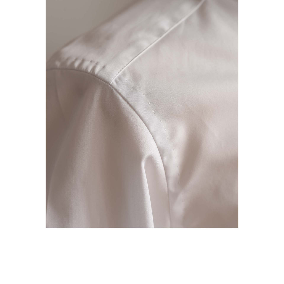 Orange Label poplin shirt - white_shoulder