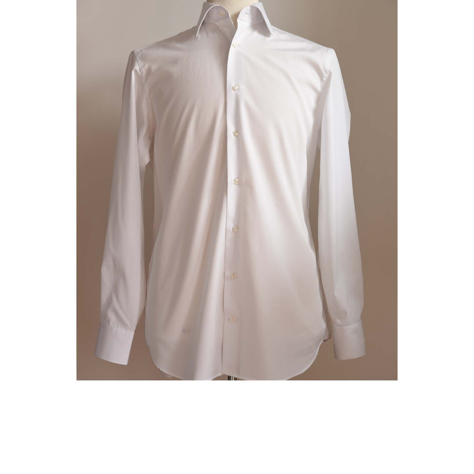 Orange Label poplin shirt - white_mannequin