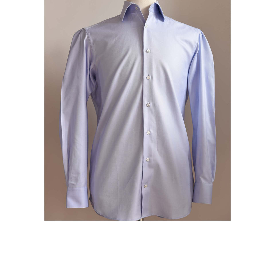 Orange Label twill shirt - light blue_mannequin