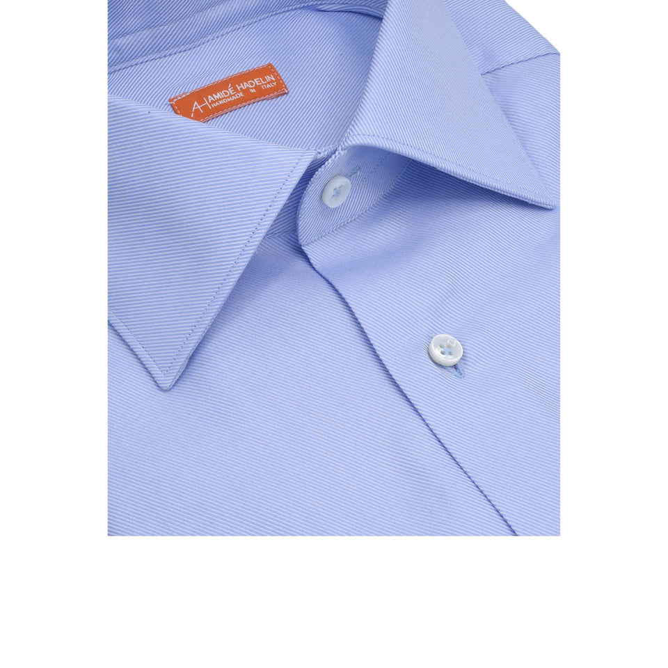 Orange Label twill shirt - light blue_collar