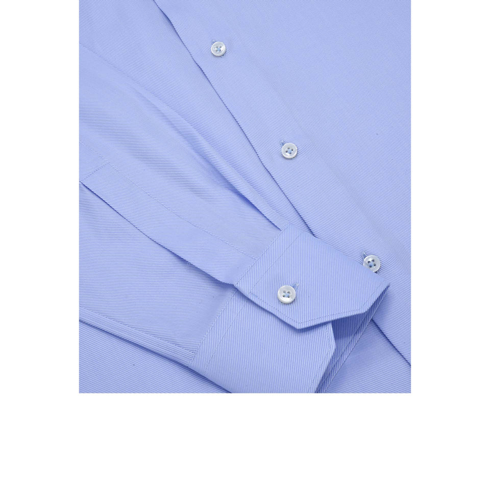 Orange Label twill shirt - light blue_cuff