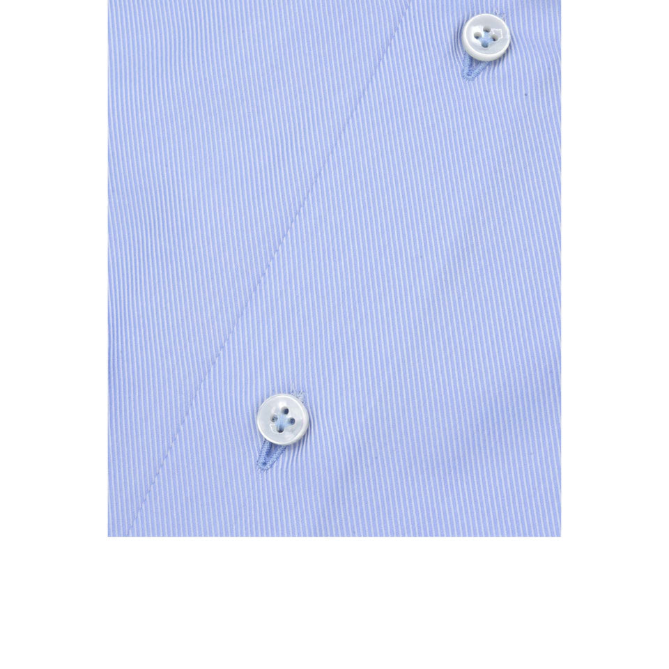 Orange Label twill shirt - light blue_buttons