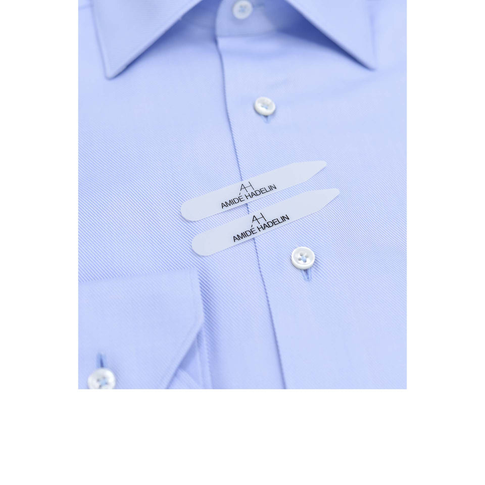 Orange Label twill shirt - light blue_collar stays