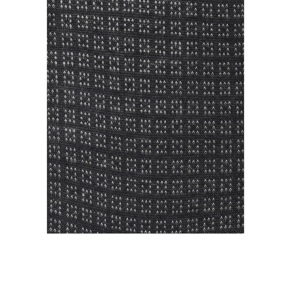 Amidé Hadelin | Knee high geometric cotton socks - charcoal/light grey_pattern